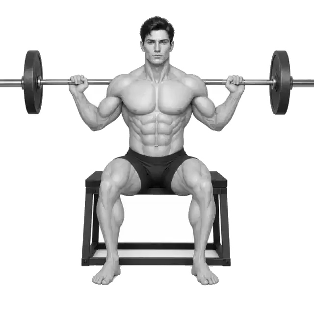 Box Squat-bewegingsdemonstrasie