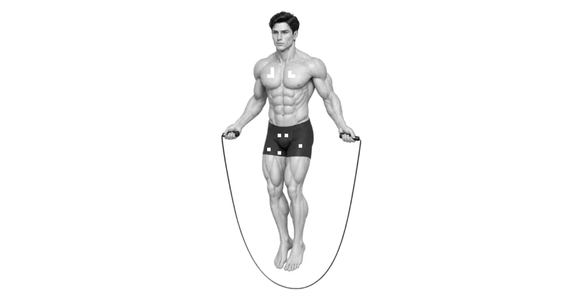 Mga pangunahing pinagsanib na trajectory sa pagganap ng double under (jumping rope).