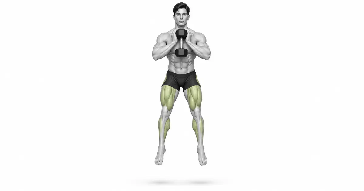 Goblet Squat — ស្តង់ដារគឺជាជម្រៅដែលជើង និងឆ្អឹងខ្នងមានស្ថេរភាព ជាជាងកន្លែងដែលកែងដៃ និងជង្គង់ប៉ះ។