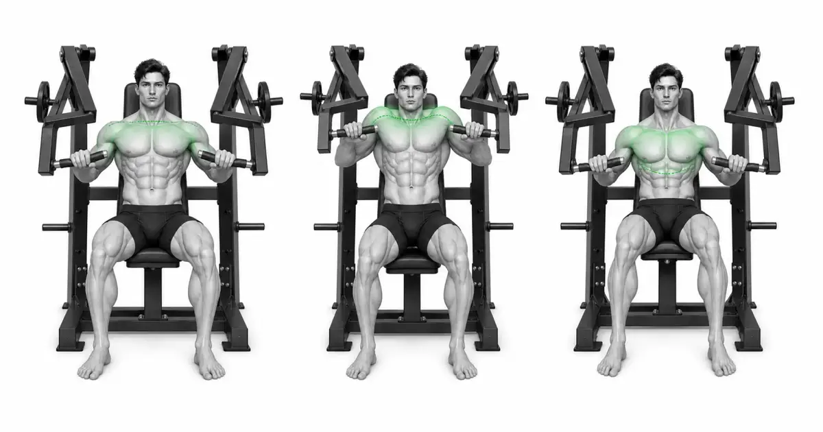 Tamang Taas ng Upuan para sa Lakas ng Hammer Chest Press kumpara sa Masyadong Mababa o Masyadong Mataas