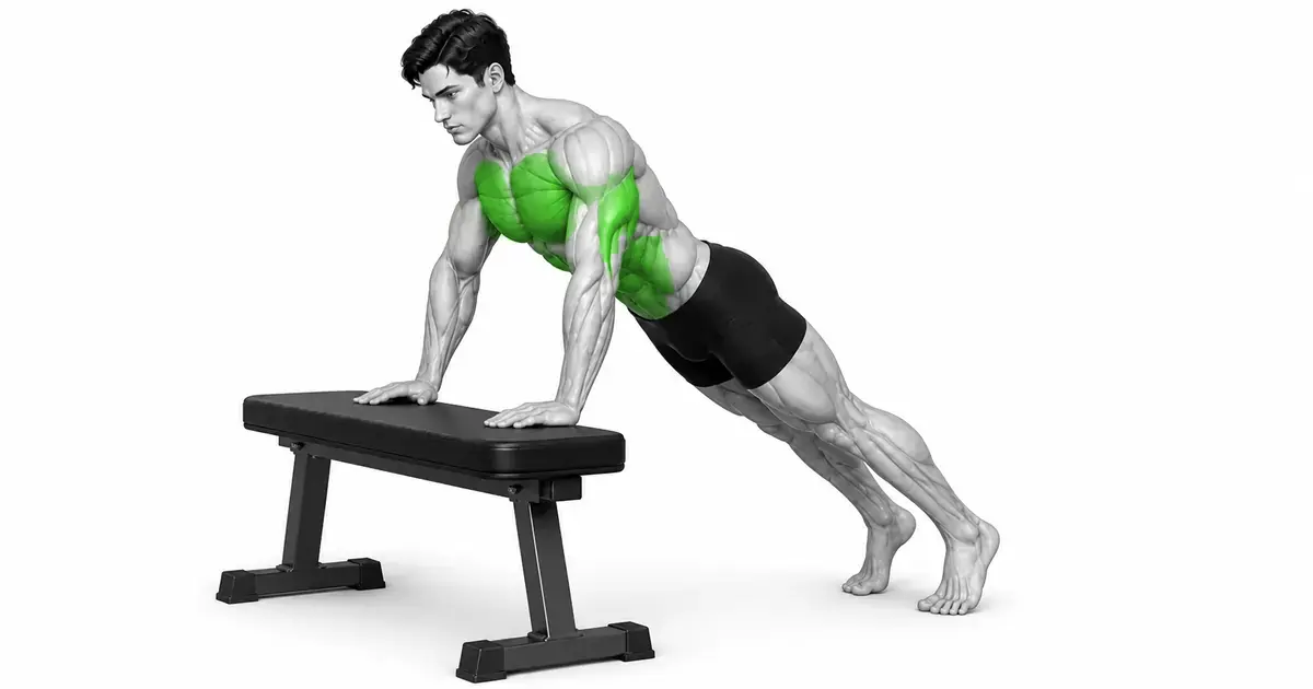 Push-up miring — Pilih dukungan yang tidak bergerak