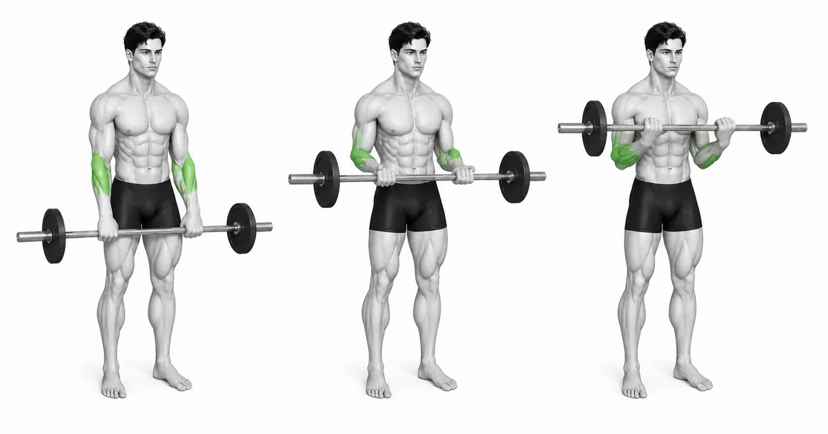 ม้วนผมแบบย้อนกลับ — เลือกช่วงและโหลดที่ทำให้ Reverse Curl สามารถทำซ้ำได้