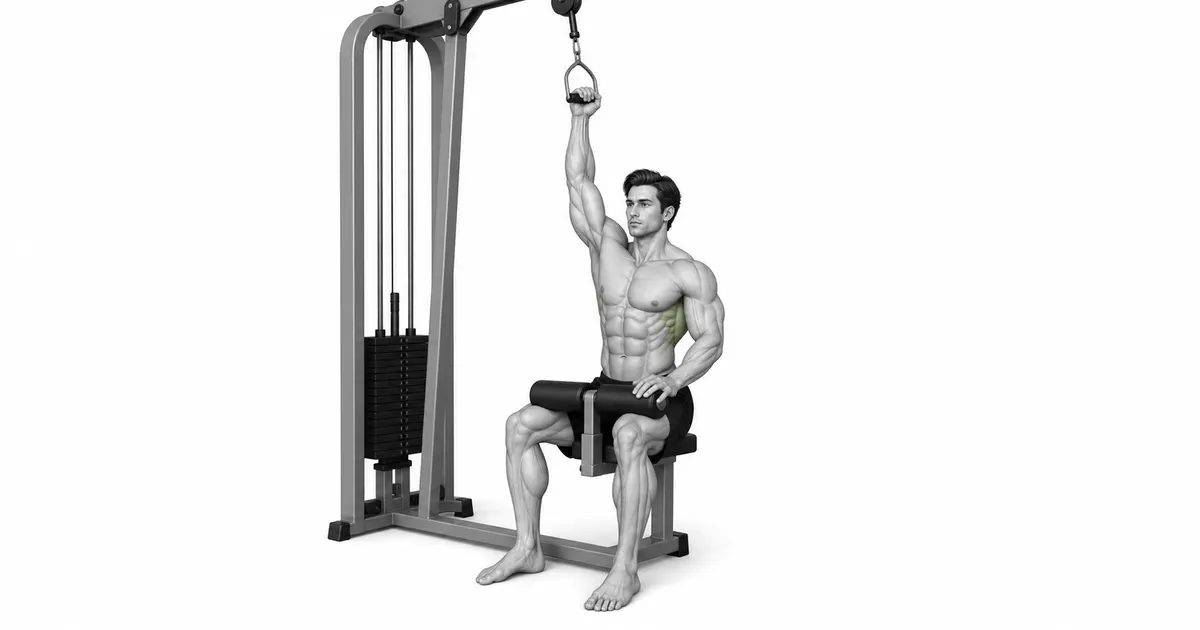Ingalo eyodwa lat pulldown — Qhathanisa izinhlangothi ngaphansi kokusetha okufanayo, hhayi ngomfutho
