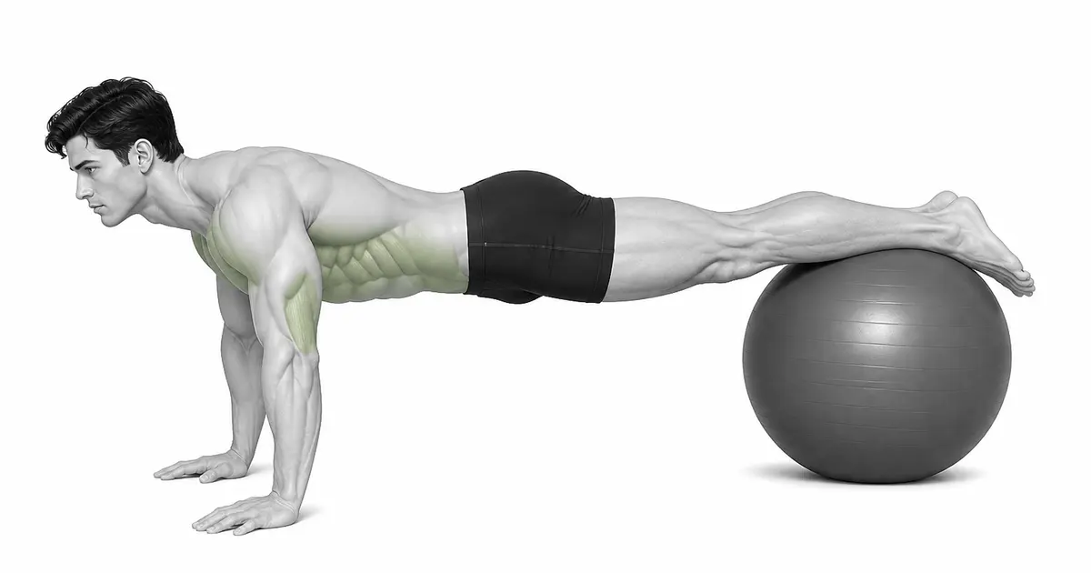 Posilovací míč push-up — Čím blíže je míč k vašim holením, tím je stabilnější a čím blíže ke kotníkům, tím větší páku má.