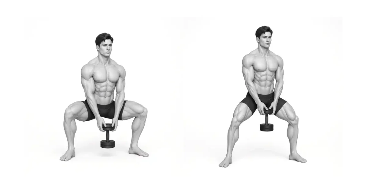 Dumbbell Sumo Squat — Finish your set before grip fatigue changes your form