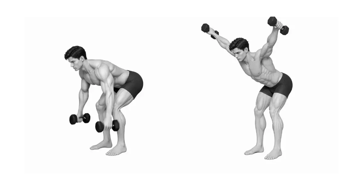 Y Diagram showing lower trapezius activation during a raise.