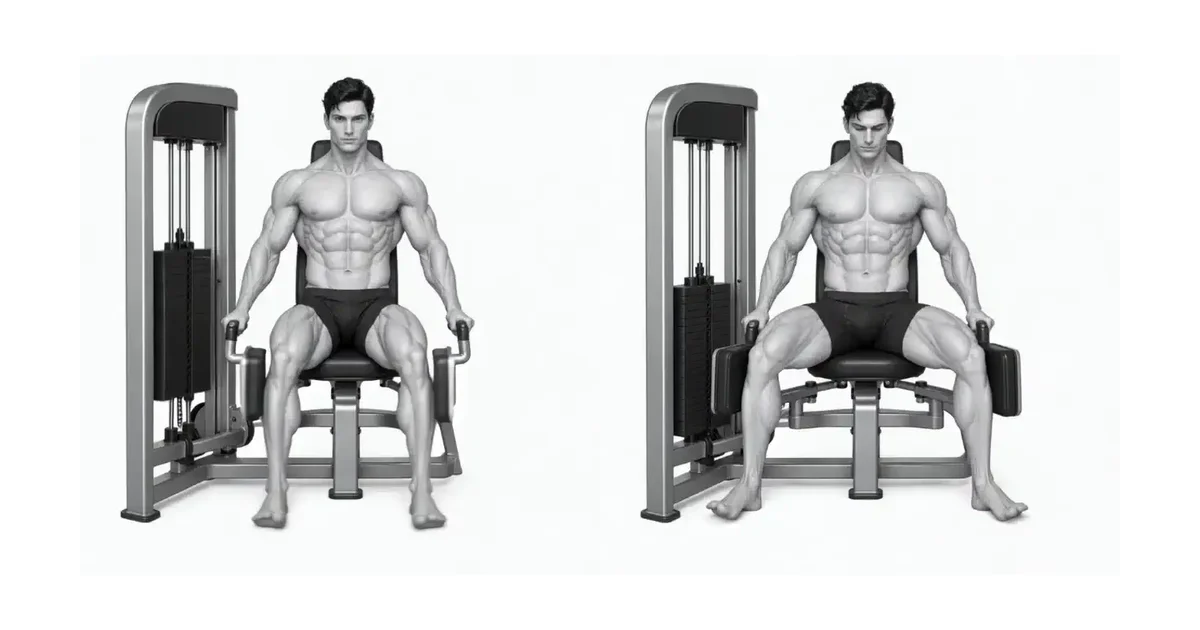 Hip Abductor Machine — Spre bare bekkenet i den grad det ikke roterer i setet.
