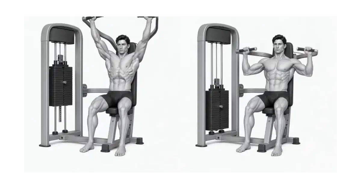 Machine Shoulder Press — Choose a range and load that keep the Machine Shoulder Press repeatable