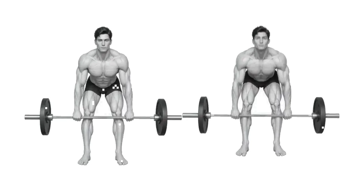 የሮማኒያ Deadlift — የሚቆጣጠረው ክልል ትክክለኛው የእንቅስቃሴ ክልል ነው።