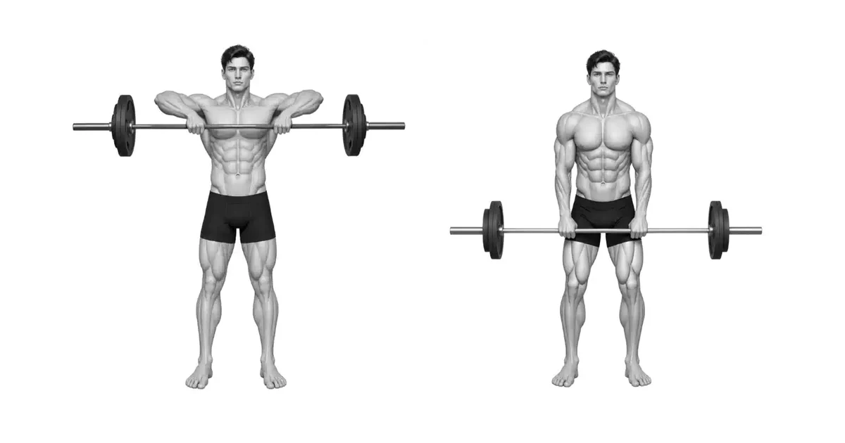 Svislá řada — Vyberte rozsah a zatížení, které udrží sloupec Upright Row opakovatelný