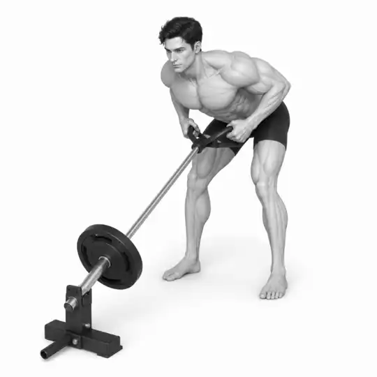 Landmine Press (Chest) movement demonstration