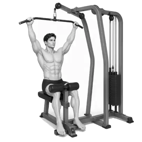 Demonstrasyon ng galaw ng Lat pulldown