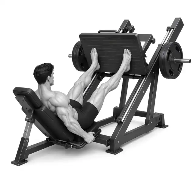 Ukázka pohybu cviku Leg Press