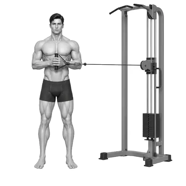 Pallof Press (anti-rotasie)-bewegingsdemonstrasie