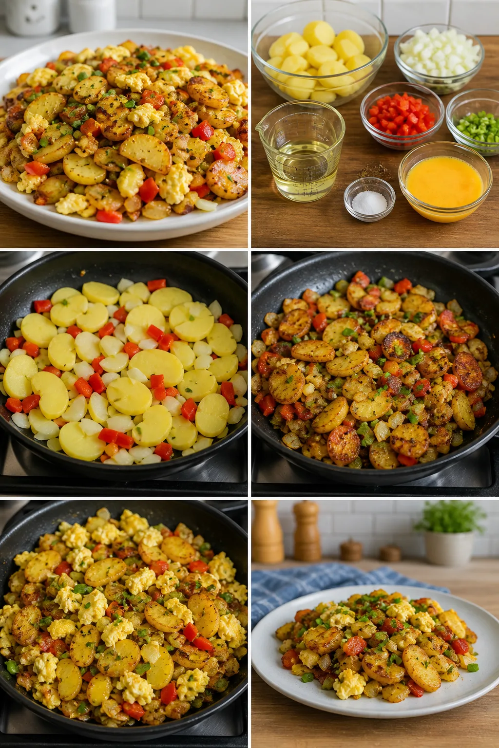 Fertiges leichteres Bauernfrühstück aus der deutschen Alltagsküche