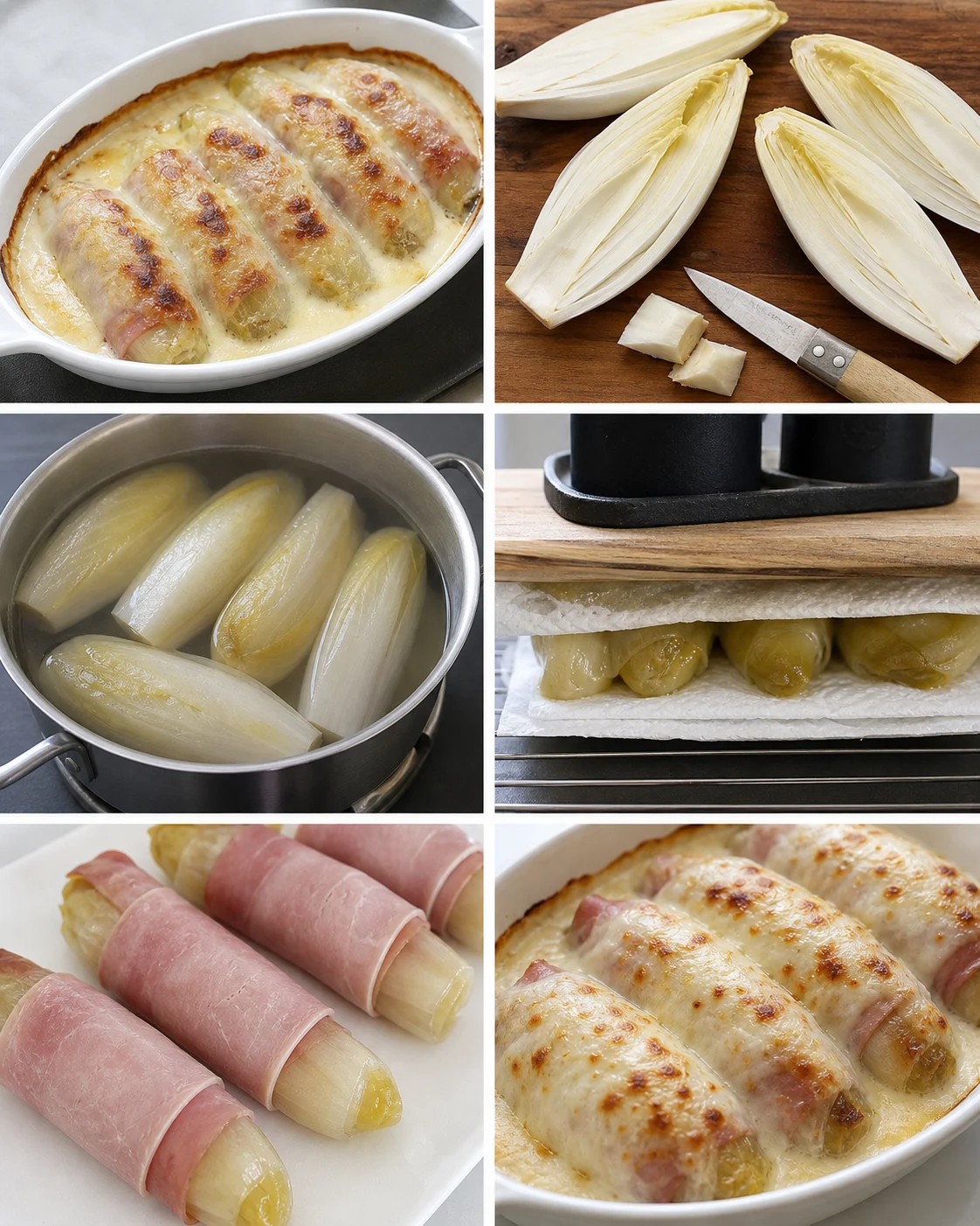 Plat français allégé Endives au jambon prêt à servir