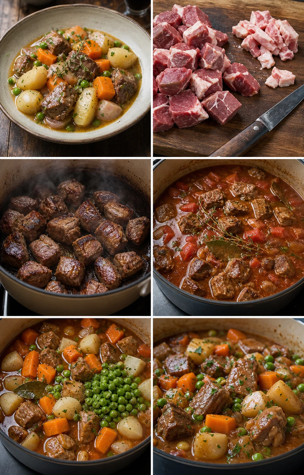 Plat français allégé Navarin d'agneau prêt à servir