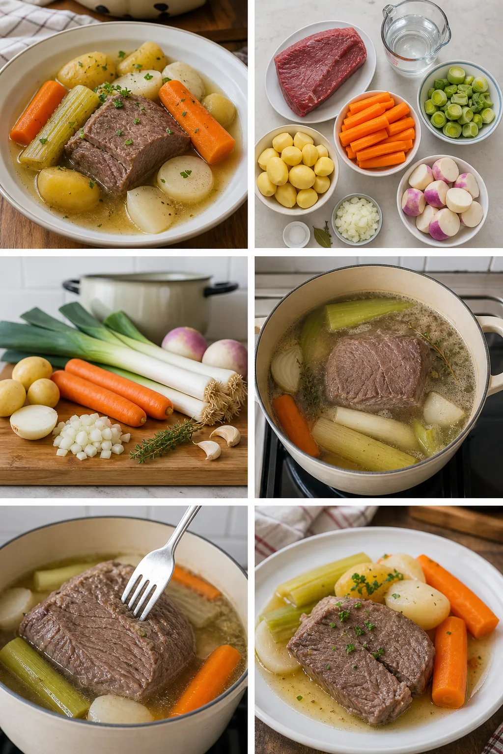 Pot-au-feu français allégé prêt à servir
