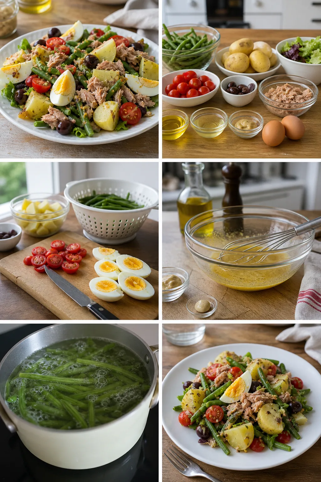 Salade niçoise français allégé prêt à servir