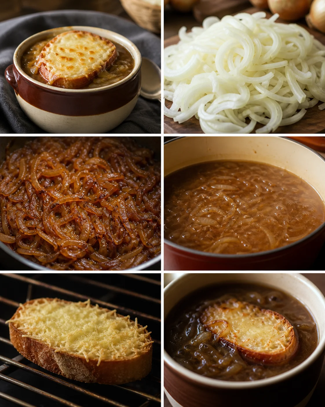 Plat français allégé Soupe à l'oignon prêt à servir