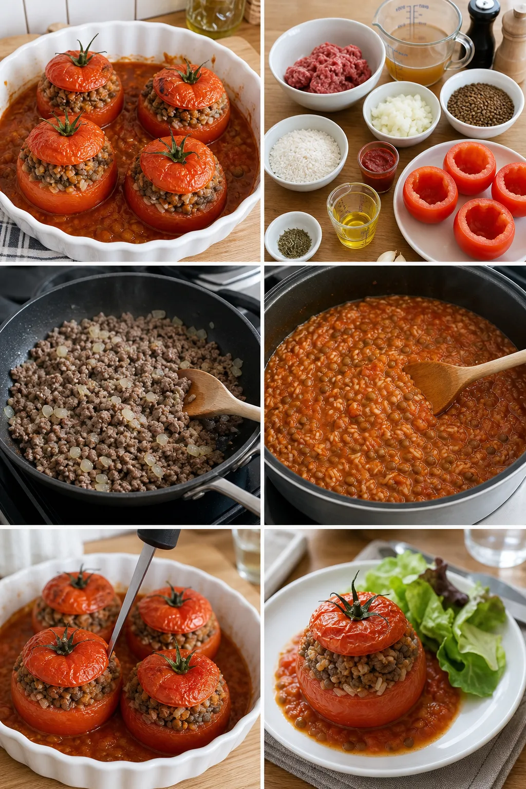 Tomates farcies français allégé prêt à servir
