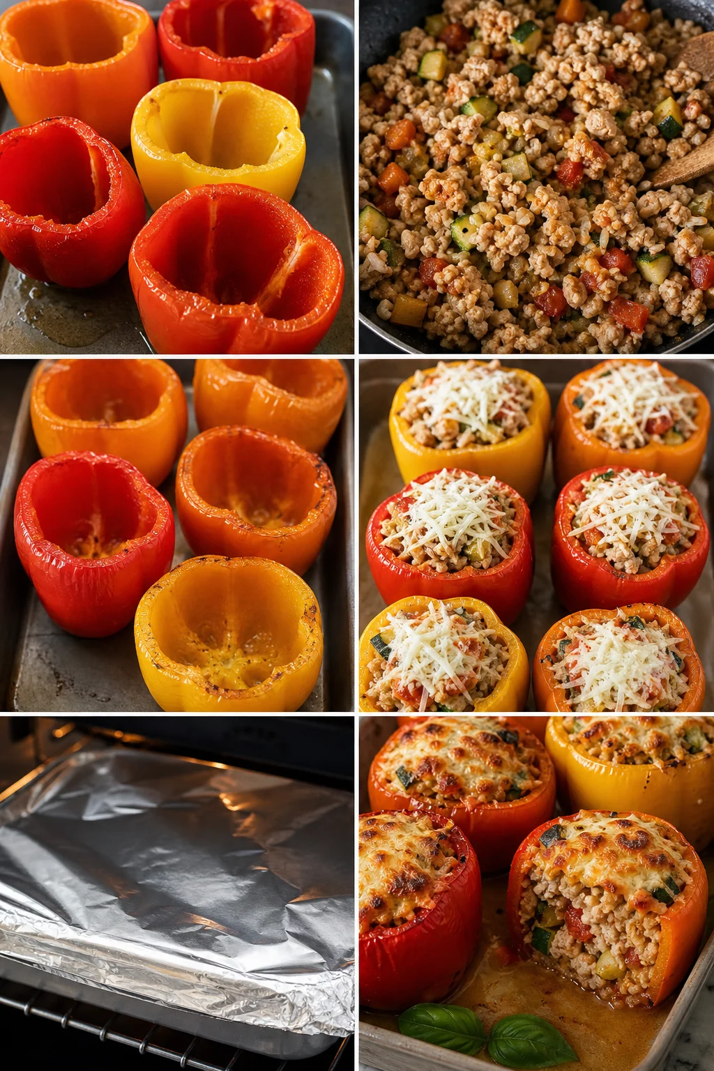 Peperoni ripieni italiano in versione equilibrata pronto da servire