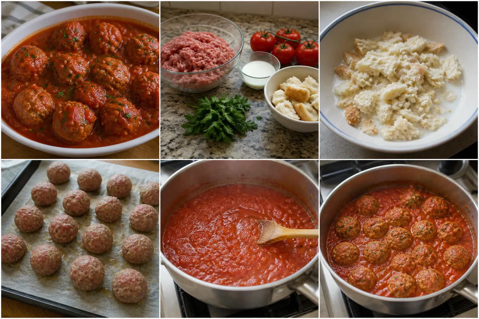 Polpette al sugo casalingo finito, nella versione più leggera
