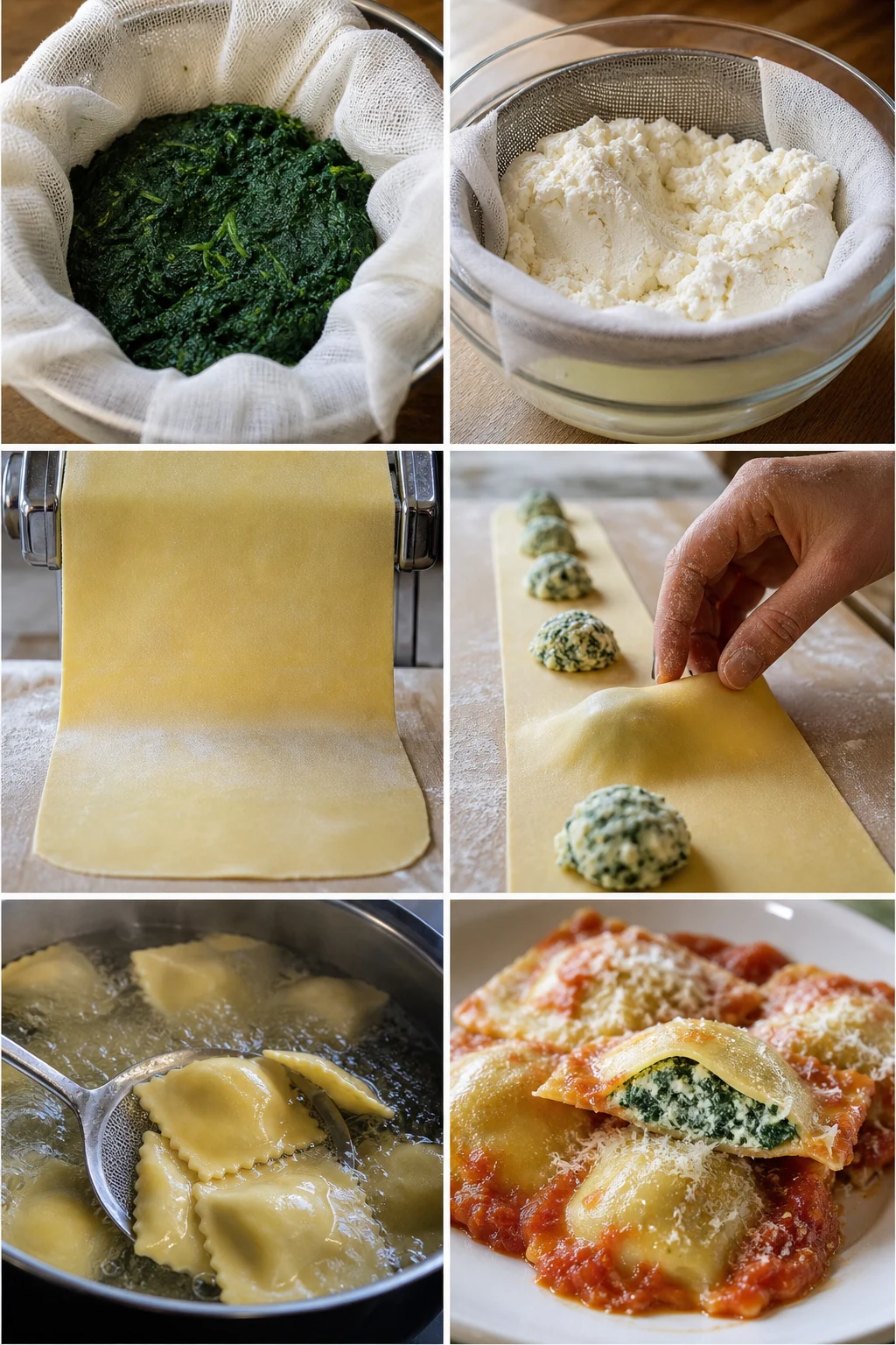 Ravioli ricotta e spinaci italiano in versione equilibrata pronto da servire