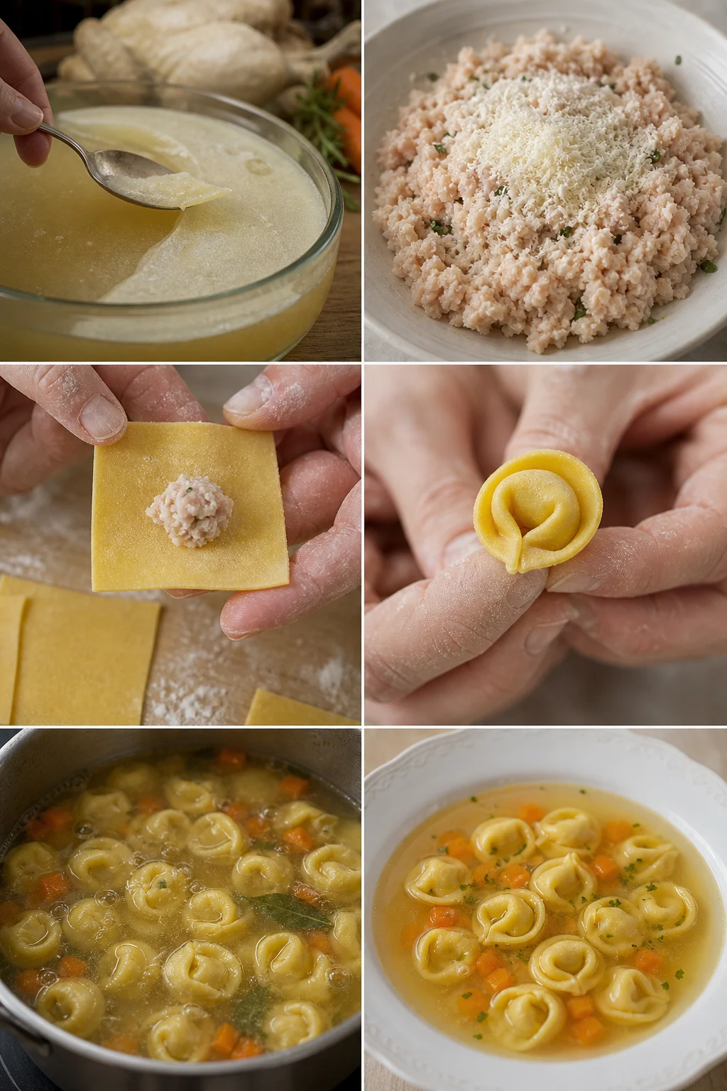 Tortellini in brodo italiano in versione equilibrata pronto da servire