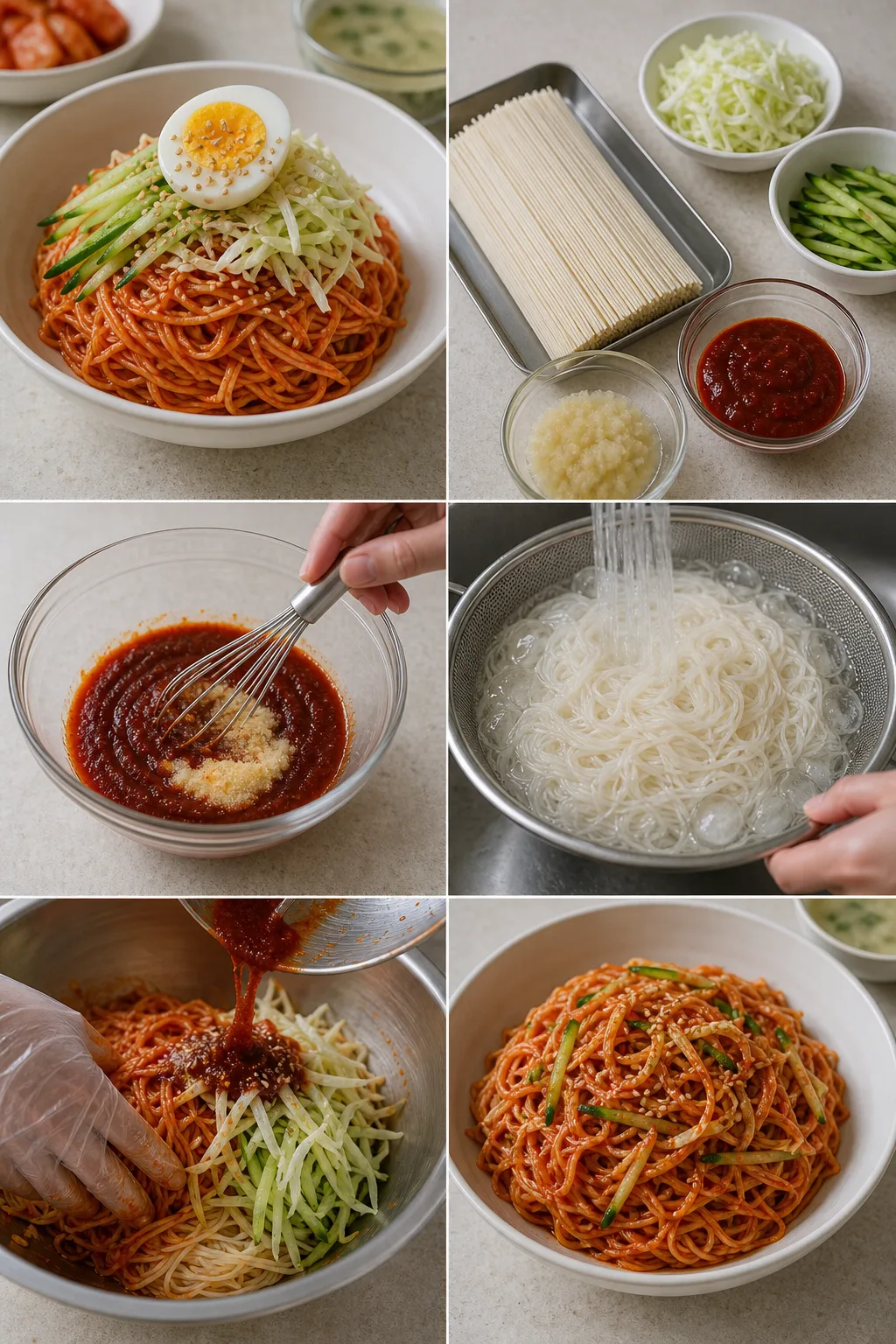 가볍게 완성한 비빔국수 한 그릇