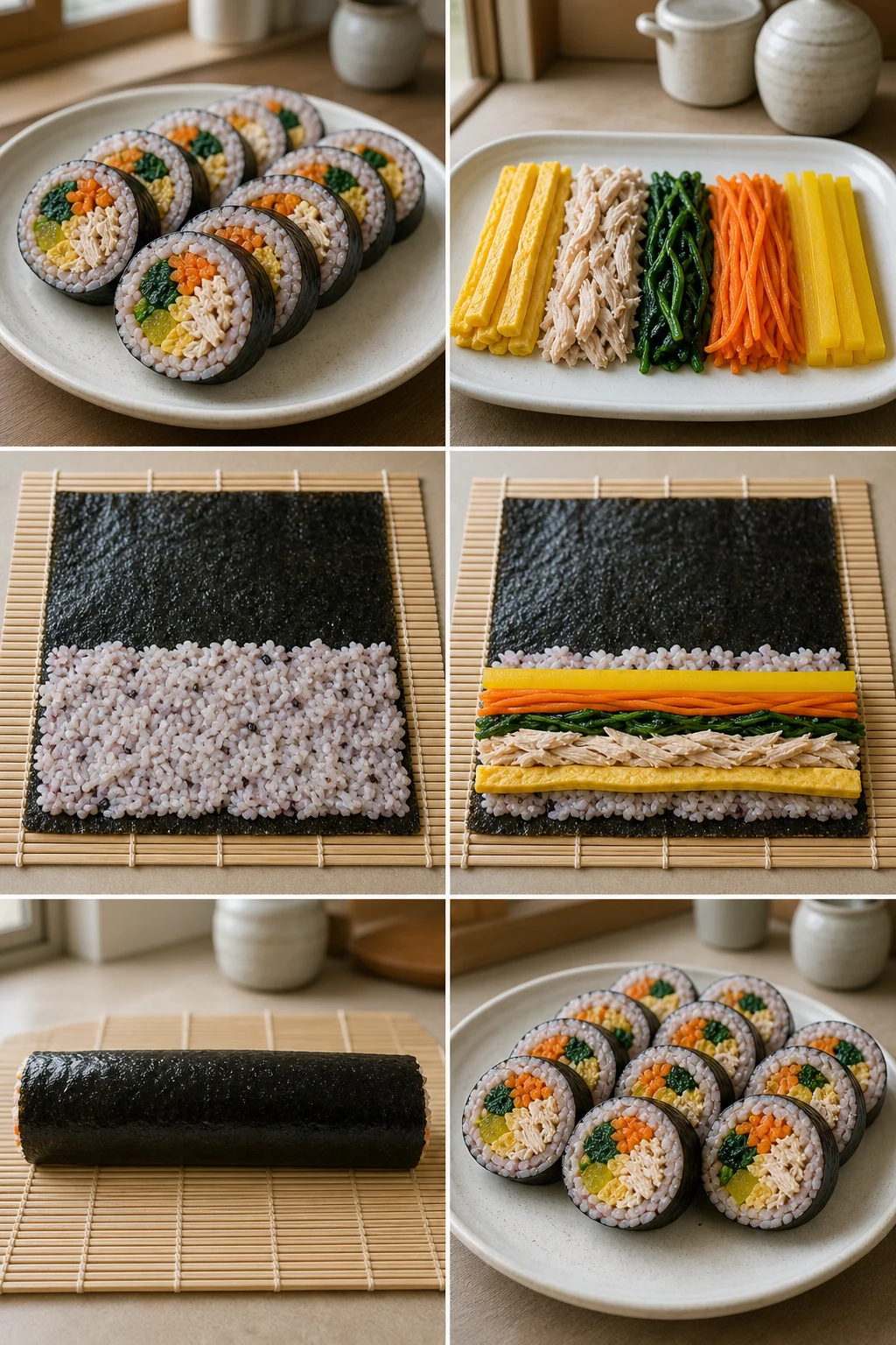 가볍게 완성한 김밥 한 그릇