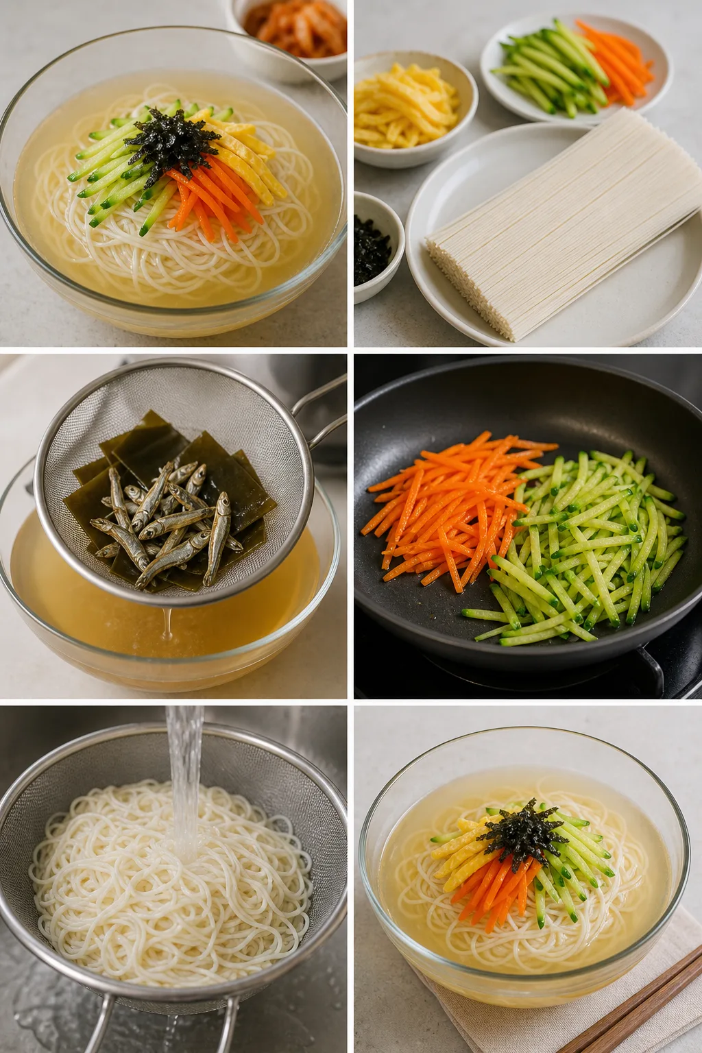 가볍게 완성한 잔치국수 한 그릇