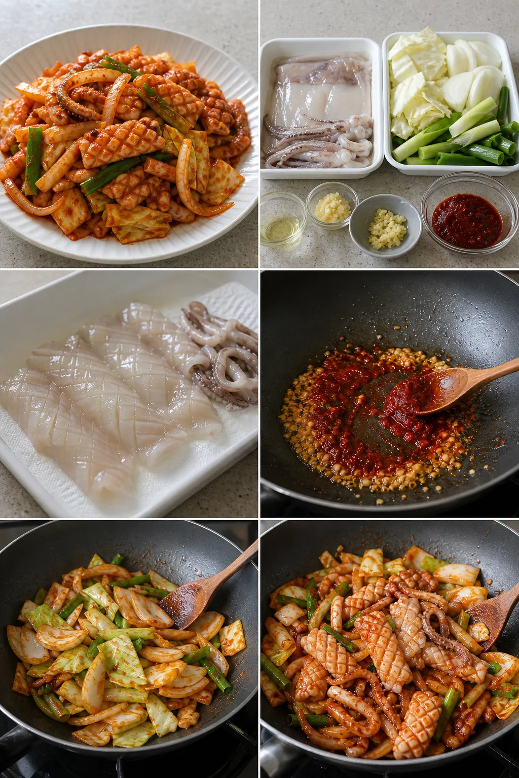 가볍게 완성한 오징어볶음 한 그릇