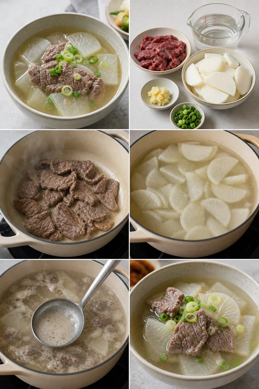 가볍게 완성한 소고기뭇국 한 그릇