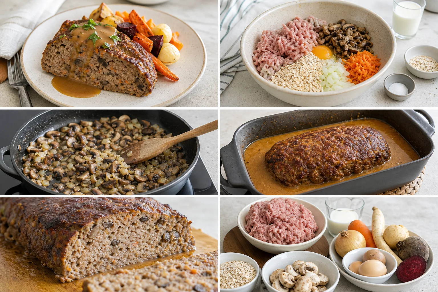 Färdig lättare hemlagad Köttfärslimpa