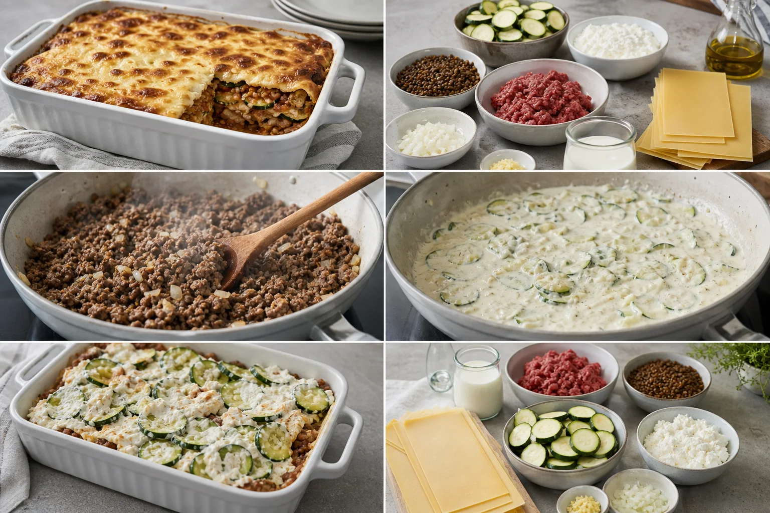 Färdig lättare hemlagad Lasagne