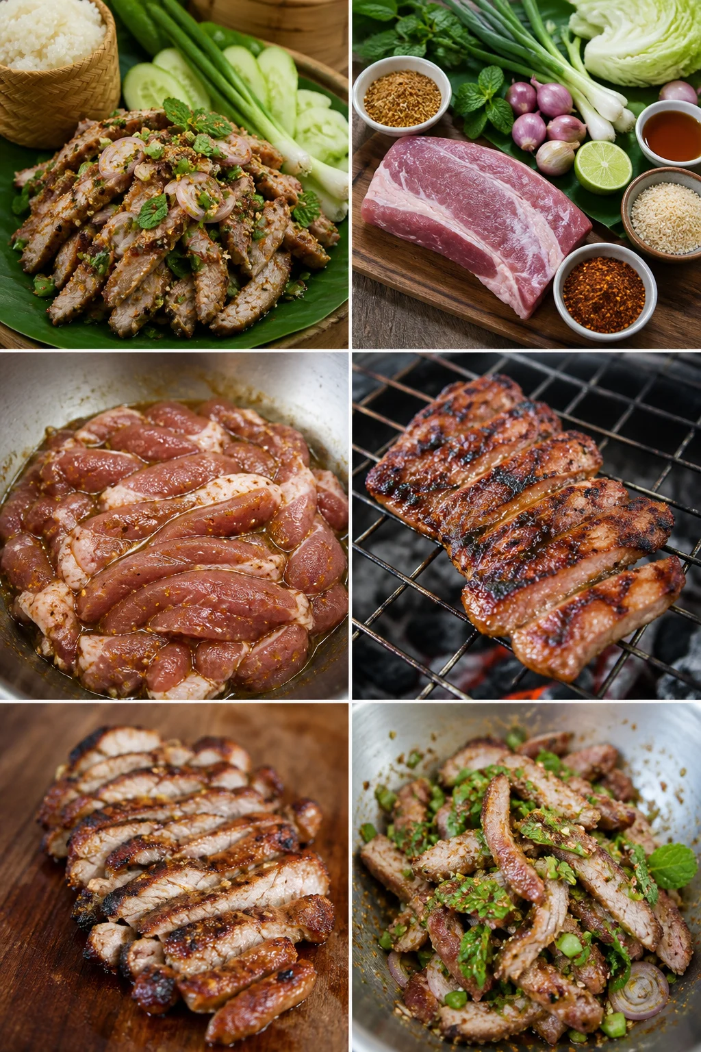 น้ำตกหมู สูตรเบาลงพร้อมเสิร์ฟแบบอาหารไทยทำเองที่บ้าน