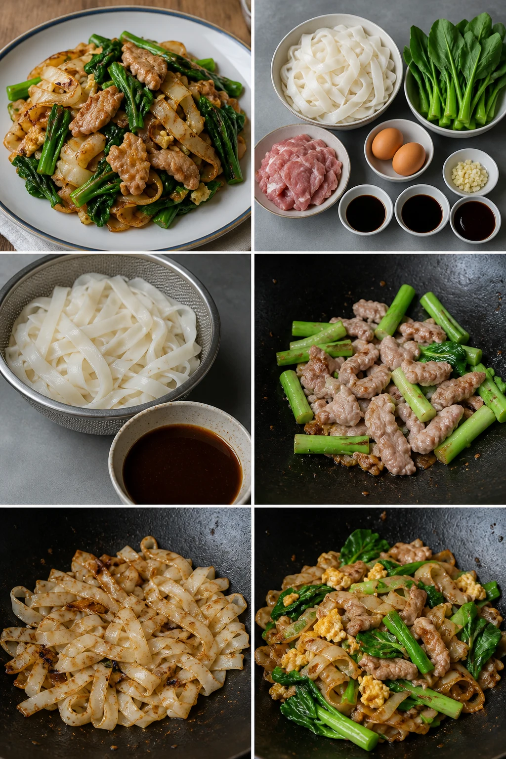 ผัดซีอิ๊วหมู สูตรเบาลงจัดเสิร์ฟในปริมาณที่วัดไว้