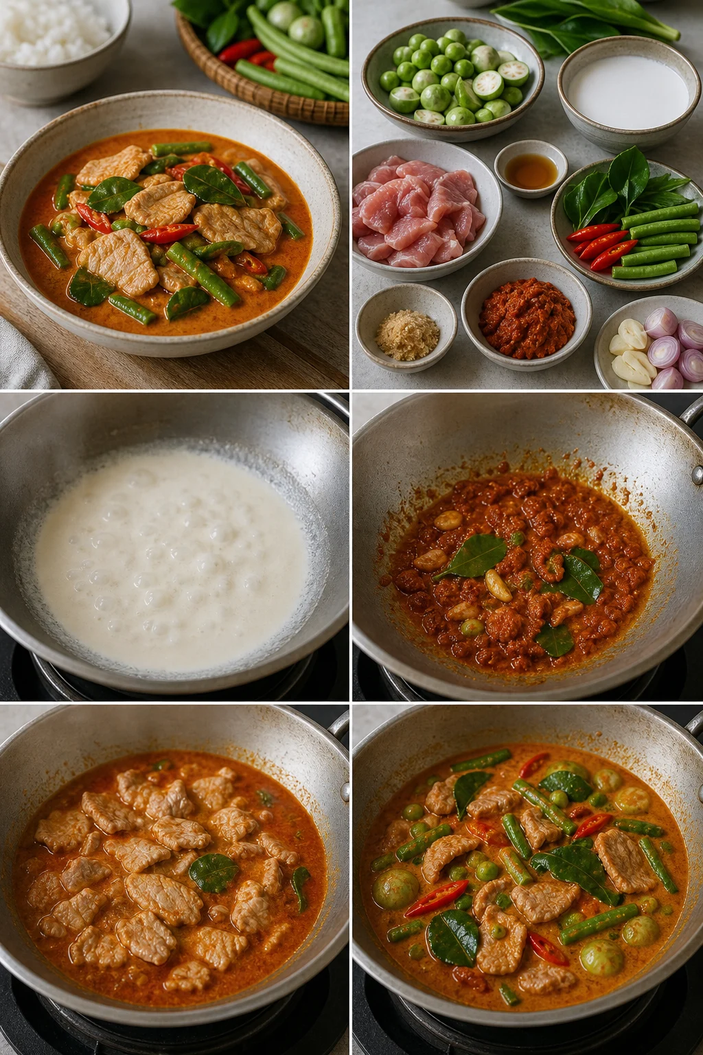 พะแนงหมู สูตรเบาลงพร้อมเสิร์ฟแบบอาหารไทยทำเองที่บ้าน