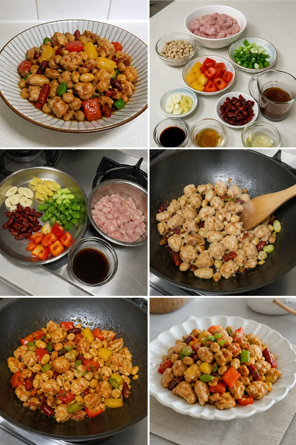 完成的清爽台灣家常宮保雞丁