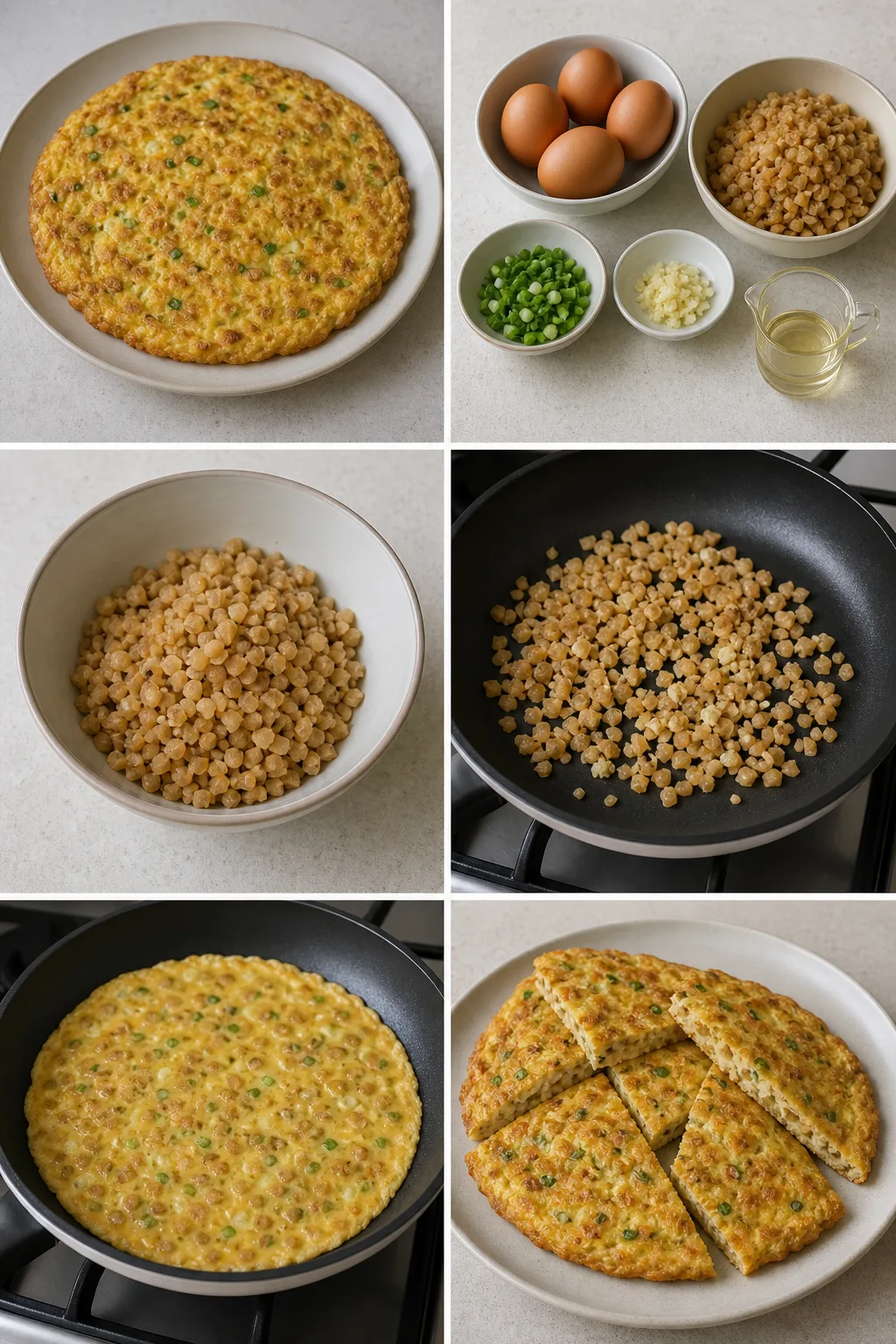 完成盛盤的清爽版菜脯蛋，保留台灣家常料理的原有樣貌
